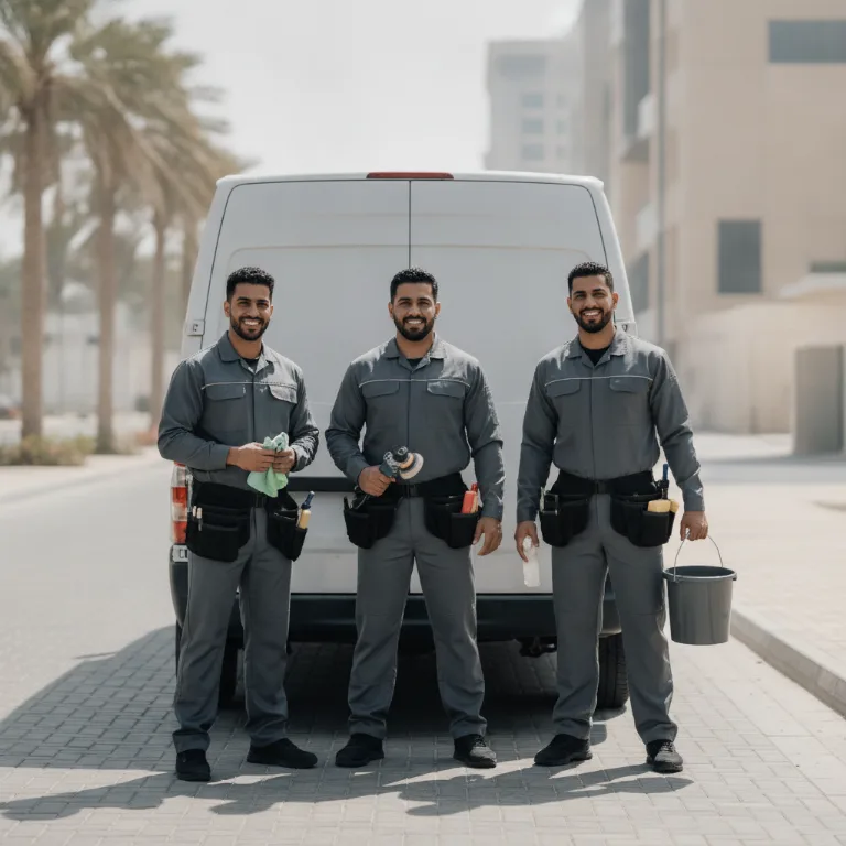 تلميع سيارات فريق في جبل علي